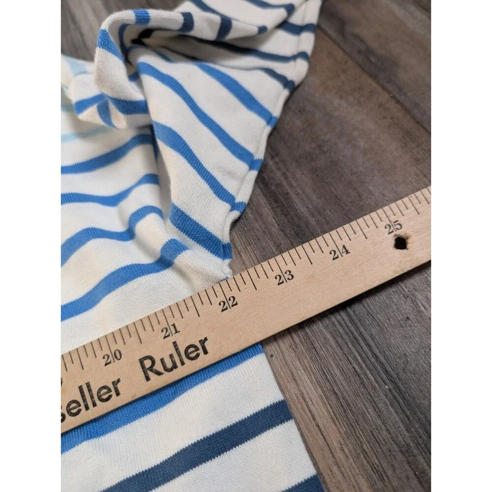 L.L. LL Bean Women's Heritage Mariner Top, Boatneck Three-Quarter-Sleeve Stripe - Picture 4 of 7